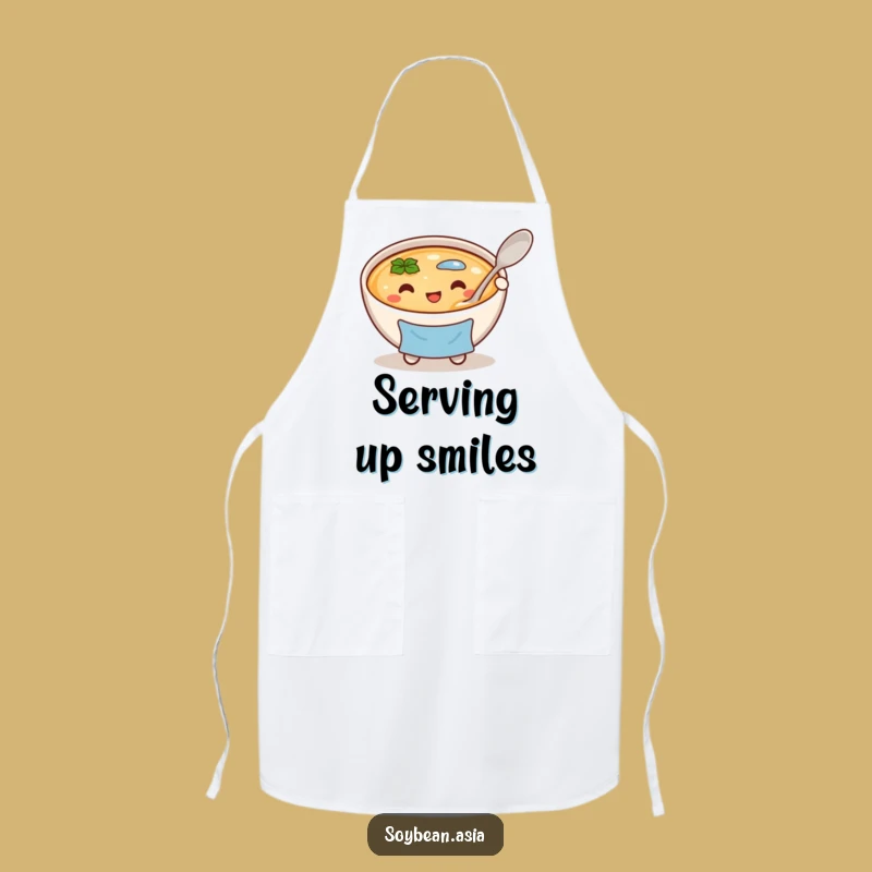 Funny Miso Soup Chef Apron: Cook with Joy and Culinary Flair