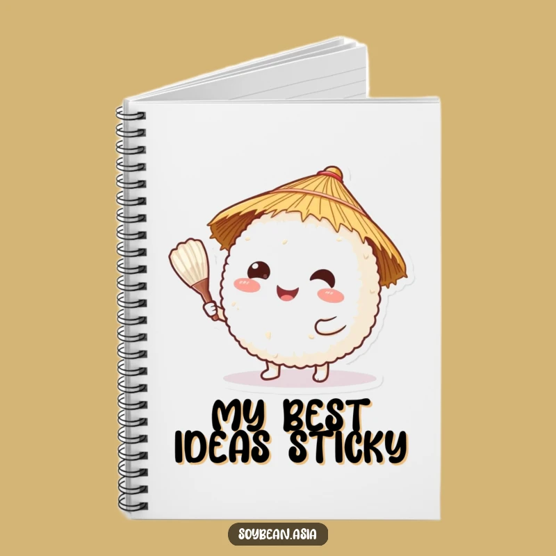 Funny Rice Ball Chef Notebook: Jot Down Ideas with Culinary Fun