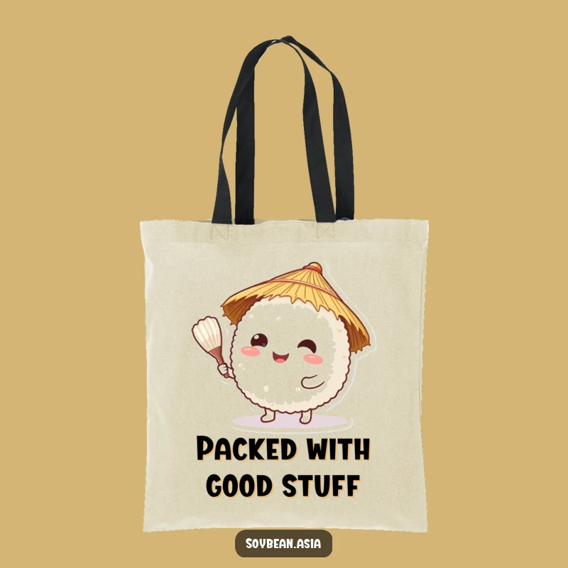 Funny Rice Ball Chef Tote Bag: Carry Your Essentials with Joy